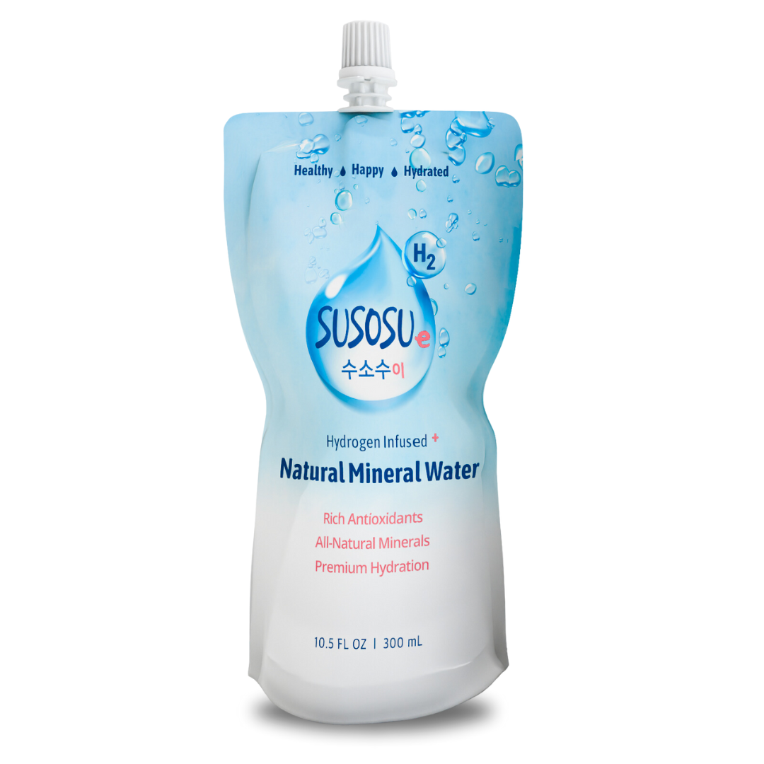 SUSOSU Hydrogen Mineral Water 20 Pouches (10.5 FL OZ)